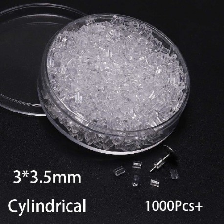 Szín: 3x3,5mm-1000db - 1 doboz gumi fülbevaló hátoldalak szilikon fülbevalók hátsó dugók füldugó blokkolt sapkák