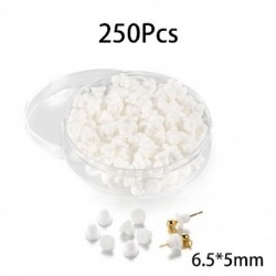 Szín: fehér 2 - 1 doboz gumi fülbevaló hátoldalak szilikon fülbevalók hátsó dugók füldugó blokkolt sapkák barkács