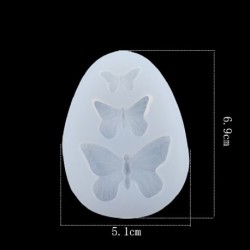 Szín: stílus 03 - 1db/zsák Pillangó alakú epoxigyanta formák Charm függő szilikon formák barkácsoláshoz