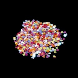 Szín: hópehely - 20g/zsák Szabálytalan színes törmelék csillogó epoxigyanta tömések flitter szilikon paletták