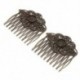 Szín: antik bronz - 5db 52*56mm Antik bronz Hajfésű Ékszer Hajtűk készítése Találatok Fit 12mm Üveg Cabochons