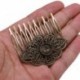 Szín: antik bronz - 5db 52*56mm Antik bronz Hajfésű Ékszer Hajtűk készítése Találatok Fit 12mm Üveg Cabochons