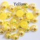 Szín: sárga - 50-500db/tétel 2-14 MM Gyöngyutánzat Kerek Félgyöngy Fekete AB Színek Gyöngyök Ékszerkészítés Női