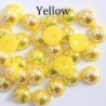 Szín: sárga - 50-500db/tétel 2-14 MM Gyöngyutánzat Kerek Félgyöngy Fekete AB Színek Gyöngyök Ékszerkészítés Női