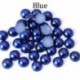 Szín: kék - ABS gyöngyutánzat lapos hátú 2 3 4 5 6 8 10 12 14 mm-es fekete fehér cabochon félkerek gyöngy Scrapbook