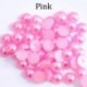 Szín: Rose Red - ABS gyöngyutánzat lapos hátú 2 3 4 5 6 8 10 12 14 mm-es fekete fehér cabochon félkerek gyöngy Scrapbook