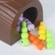 Szín: harkály - Montessori totyogós játék mágneses harkály Féregfogó és etetőjáték-játékkészlet Finommotorikus