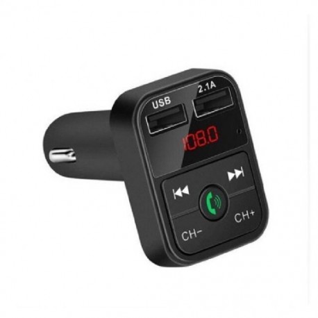 Fekete szín - Autós kihangosító Bluetooth 5.0 MP3 lejátszó FM adó autós készlet kihangosító hangszóró Hang Coche