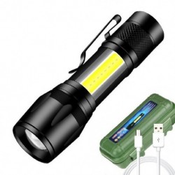 Kibocsátó szín: Csak zseblámpa - Mini zseblámpa LED újratölthető zseblámpa hordozható USB töltő zseblámpa High