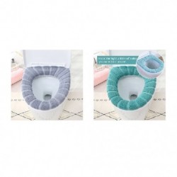 Szín: Szürke zöld C2360H - WC ülőke párna eszköz plusz gyapjú szett otthoni háztartási WC gyűrű négy évszak