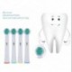 Szín: 1 csomag - 4 × cserekefefej az Oral-B elektromos fogkeféhez Fit Advance Power/Pro Health/Triumph/3D Excel/Vitality