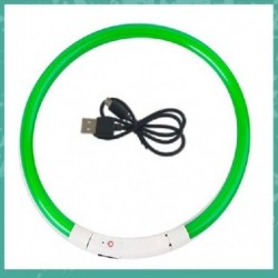 Szín: zöld - Világító nyakörv kutyának LED-es kutyanyakörv balesetmentes nyakörvek kutyáknak kölykök vezetékek