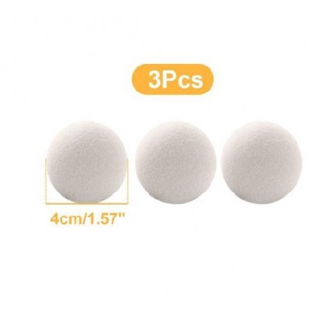 Szín: 4cm X 3 - Újrafelhasználható gyapjú szárítógolyók Öblítő Mosógép Mosógép Tartozékok Otthoni mosás 3/4/5