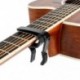 Fekete szín - Guitar Capo akusztikus és elektromos gitárokhoz egykezes Capos fekete