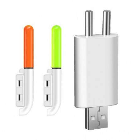 Szín: 1 szett - Vízálló horgászbot, világító bot fényű LED-es kivehető úszótartozék éjszakai sziklás