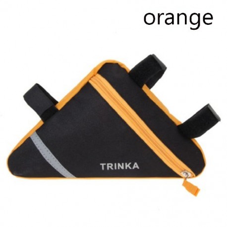 Szín: narancs - Vízálló háromszög kerékpáros kerékpár kerékpár első csővázas tok nyeregtáska tok