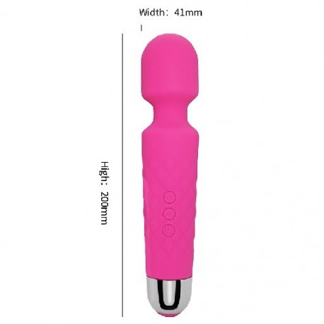 Szín: rózsaszín - AV-vibrátor női csiklóstimulátor USB újratölthető masszírozógép Szexjátékok felnőtteknek 18