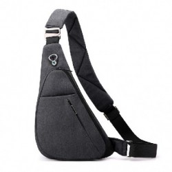 Szín: jobb váll fekete - Divat utazó melltáska Férfi vízálló oxfordi szövet jobb/bal váll táska úszó fitnesz táska