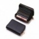 Szín: 11 rés fekete - Névjegykártyatartó pénztárca Női/férfi Szürke Bank/ID/hitelkártya-tartó 20 bites kártyatartó
