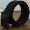 Szín: fekete 116 cm - Férfi női farmer öv katonai nylon állítható öv kültéri utazási taktikai deréköv fém uniszex