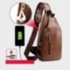 Fekete szín - Márka Messenger táska bőr férfi melltáska Vintage Crossbody válltáska új férfi üzleti táskák férfi
