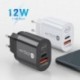 Dugó típusa: Fehér EU dugó - USB PD 20W USB töltő gyorstöltő QC 3.0 gyors telefon fali töltő adapter iPhone 13 12 Pro