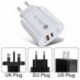 Dugó típusa: Fehér EU dugó - USB PD 20W USB töltő gyorstöltő QC 3.0 gyors telefon fali töltő adapter iPhone 13 12 Pro