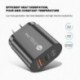 Dugó típusa: Fehér EU dugó - USB PD 20W USB töltő gyorstöltő QC 3.0 gyors telefon fali töltő adapter iPhone 13 12 Pro