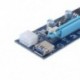 10db USB 3.0 PCI E Express 1x–16x hosszabbító felszálló tápkábel 6 tűs kártya grafikus adapter bányászati