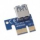 10db USB 3.0 PCI E Express 1x–16x hosszabbító felszálló tápkábel 6 tűs kártya grafikus adapter bányászati