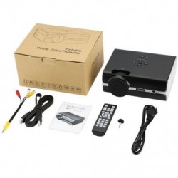 Fekete szín - BL-45 4 hüvelykes LCD projektor 1080P képernyő USB hordozható mini projektor házimozi