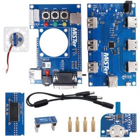 Szín: FPGA IO tartozékok - Kézi Welding Mister USB Hub V2.1 kártya Mister FPGA 7 USB portos IO kártya Terasic DE10-Nano