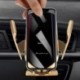 Fekete szín - Automatikus rögzítés Gyorstöltő autós telefontartó iPhone 12 11 8-hoz Samsung mobiltelefonhoz 10W vezeték