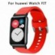 Szín: szürke - Csere szilikon szíj Huawei karóra FIT eredeti SmartWatch szíj tartozékai 2021 színes csuklópántos