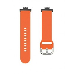 Szín: narancs - Csere szilikon szíj Huawei karóra FIT eredeti SmartWatch szíj tartozékai 2021 színes csuklópántos