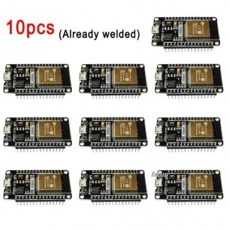 Szín: 10db - ESP32 ESP-32 fejlesztőkártya vezeték nélküli WiFi Bluetooth-kompatibilis kétmagos CP2104 szűrőmodul 2,4