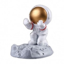 Szín: arany 1 - Astronaut telefontartó gyanta univerzális cellás állvány tartó asztali díszek gyerekeknek ajándék