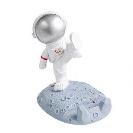 Szín: ezüst 2 - Astronaut telefontartó gyanta univerzális cellás állvány tartó asztali díszek gyerekeknek ajándék