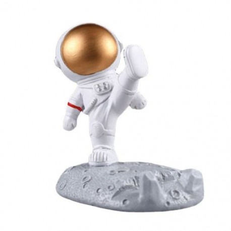 Szín: arany 2 - Astronaut telefontartó gyanta univerzális cellás állvány tartó asztali díszek gyerekeknek ajándék