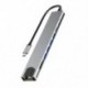 USB C HUB 10 az 1-ben C-típusú USB-HDMI-kompatibilis 4K USB VGA PD 3,5 mm-es Full Function HUB MacBook/Pro/Air iPad Pro USB C