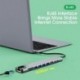 USB C HUB 10 az 1-ben C-típusú USB-HDMI-kompatibilis 4K USB VGA PD 3,5 mm-es Full Function HUB MacBook/Pro/Air iPad Pro USB C