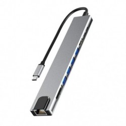 USB C HUB 10 az 1-ben C-típusú USB-HDMI-kompatibilis 4K USB VGA PD 3,5 mm-es Full Function HUB MacBook/Pro/Air iPad Pro USB C
