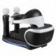 4 az 1-ben töltődokkoló Sony PS4-VR játékvezérlőhöz Töltő Sony PS4-VR játékvezérlőhöz Gamepad töltőállvány