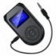 Fekete szín - LCD kijelző vevő adó 2 az 1-ben Bluetooth-kompatibilis adapter TX/RX vezeték nélküli zenei adapter MP3/mp4
