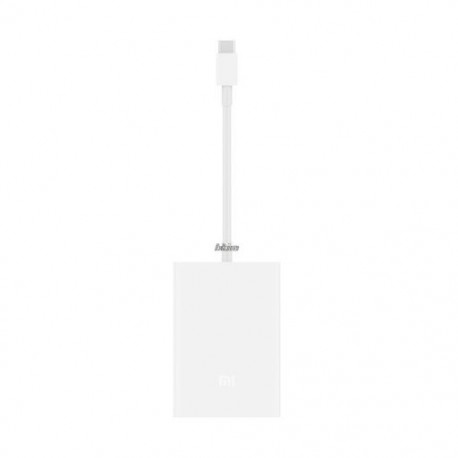 Fehér szín - Többfunkciós USB-C-Vga adapter 1000Mbps Ethernet Gigabit hálózati adapter laptophoz Usb3.0 gyorstöltő