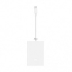 Fehér szín - Többfunkciós USB-C-Vga adapter 1000Mbps Ethernet Gigabit hálózati adapter laptophoz Usb3.0 gyorstöltő