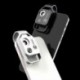 Szín: fekete, CPL nélkül - 200X nagyítású mikroszkóp lencse CPL mobil LED Light mikro zsebes makró lencsékkel iPhone