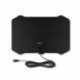 Fekete szín - Lapos digitális beltéri HDTV HD TV antenna erősítővel 50 mérföldes hatótávolságú VHF UHF frekvencia