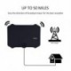 Fekete szín - Lapos digitális beltéri HDTV HD TV antenna erősítővel 50 mérföldes hatótávolságú VHF UHF frekvencia