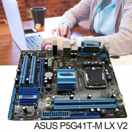 2021-es új P5G41T-M LX V2 alaplaphoz DDR3 8GB G41 P5G41T-M LX V2 X16 Computador asztali alaplap PCI-E VGA p5G41T Usado